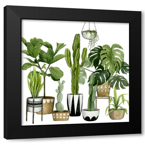 Plant Haven I Black Modern Wood Framed Art Print by Popp, Grace