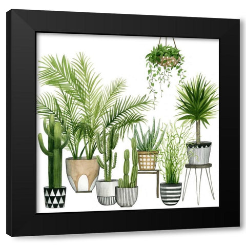 Plant Haven II Black Modern Wood Framed Art Print by Popp, Grace