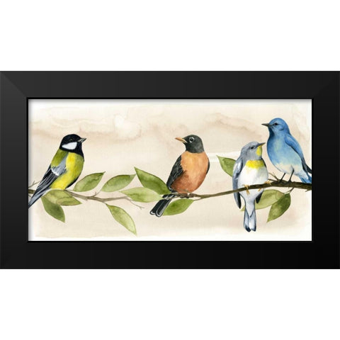 Treetop Gathering I Black Modern Wood Framed Art Print by Popp, Grace