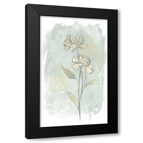 Stone Flower Study II Black Modern Wood Framed Art Print by Vess, June Erica