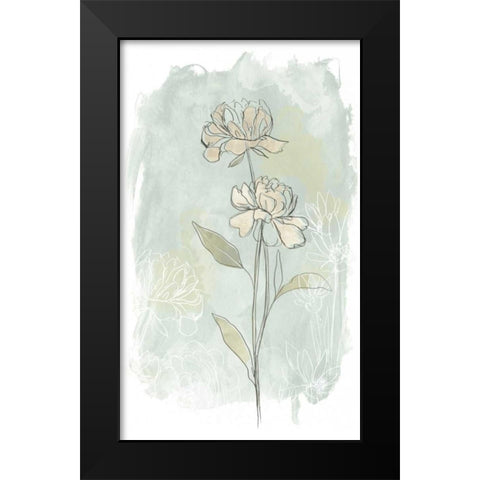 Stone Flower Study II Black Modern Wood Framed Art Print by Vess, June Erica