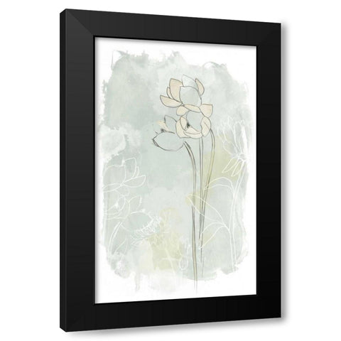 Stone Flower Study IV Black Modern Wood Framed Art Print by Vess, June Erica