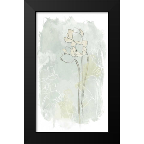 Stone Flower Study IV Black Modern Wood Framed Art Print by Vess, June Erica