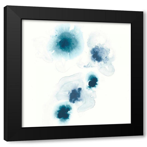 Protea Blue I Black Modern Wood Framed Art Print with Double Matting by Vess, June Erica