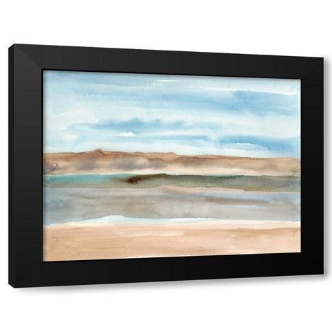 Plein Air Riverscape I Black Modern Wood Framed Art Print by Ludwig, Alicia