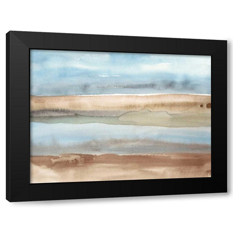 Plein Air Riverscape II Black Modern Wood Framed Art Print with Double Matting by Ludwig, Alicia