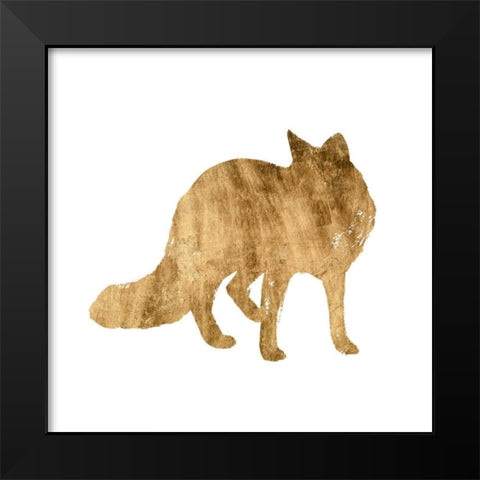 Brushed Gold Animals III Black Modern Wood Framed Art Print by Popp, Grace