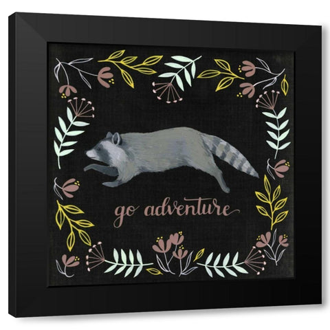 Woodland Adventure III Black Modern Wood Framed Art Print by Popp, Grace