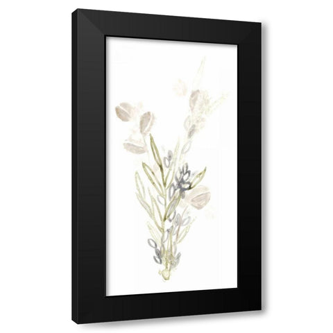 Botanica Whimsy II Black Modern Wood Framed Art Print with Double Matting by Vess, June Erica