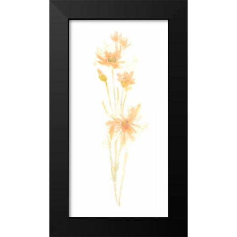 Bouquet Blush III Black Modern Wood Framed Art Print by Vess, June Erica