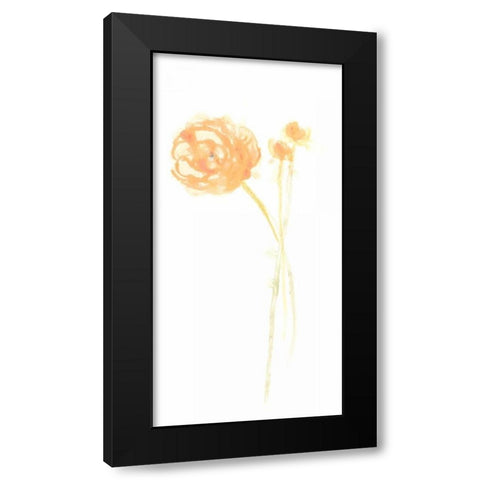 Bouquet Blush IV Black Modern Wood Framed Art Print by Vess, June Erica