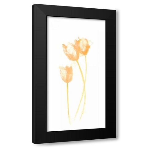Bouquet Blush VIII Black Modern Wood Framed Art Print by Vess, June Erica