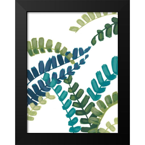Tropical Thicket I Black Modern Wood Framed Art Print by Vess, June Erica