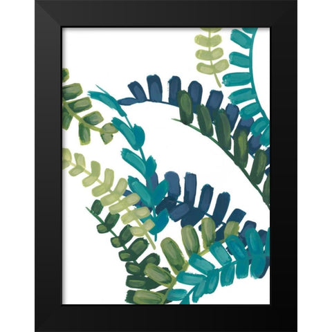 Tropical Thicket II Black Modern Wood Framed Art Print by Vess, June Erica