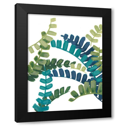 Tropical Thicket III Black Modern Wood Framed Art Print by Vess, June Erica