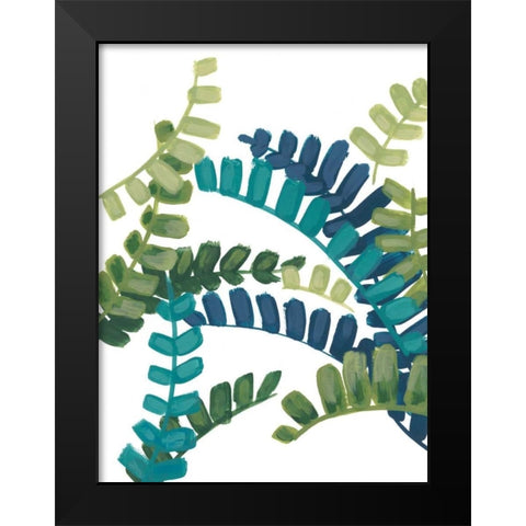Tropical Thicket III Black Modern Wood Framed Art Print by Vess, June Erica