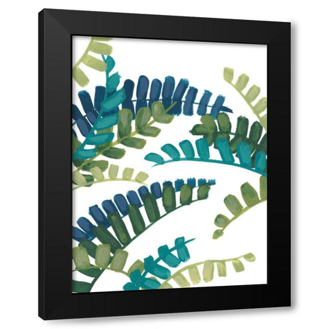 Tropical Thicket IV Black Modern Wood Framed Art Print with Double Matting by Vess, June Erica