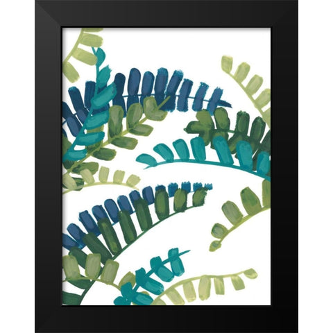 Tropical Thicket IV Black Modern Wood Framed Art Print by Vess, June Erica