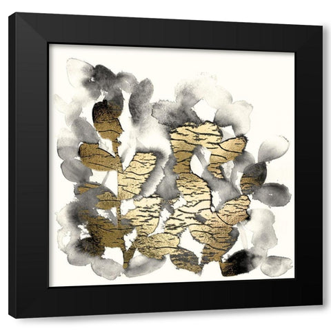 Gilt Garden I Black Modern Wood Framed Art Print with Double Matting by Vess, June Erica