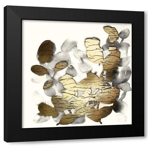 Gilt Garden II Black Modern Wood Framed Art Print with Double Matting by Vess, June Erica