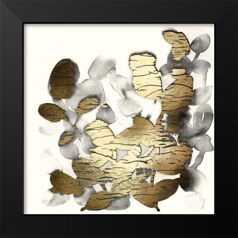 Gilt Garden II Black Modern Wood Framed Art Print by Vess, June Erica
