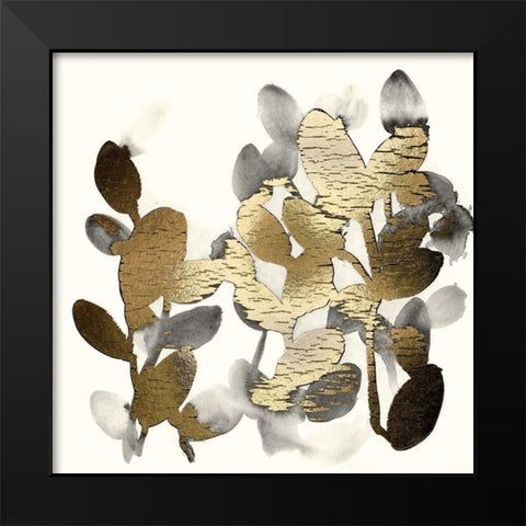 Gilt Garden IV Black Modern Wood Framed Art Print by Vess, June Erica