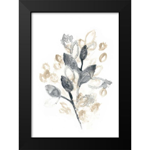 Bronze Bouquet II Black Modern Wood Framed Art Print by Vess, June Erica