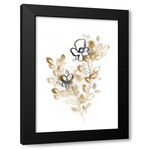 Bronze Bouquet III Black Modern Wood Framed Art Print by Vess, June Erica