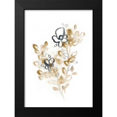 Bronze Bouquet III Black Modern Wood Framed Art Print by Vess, June Erica