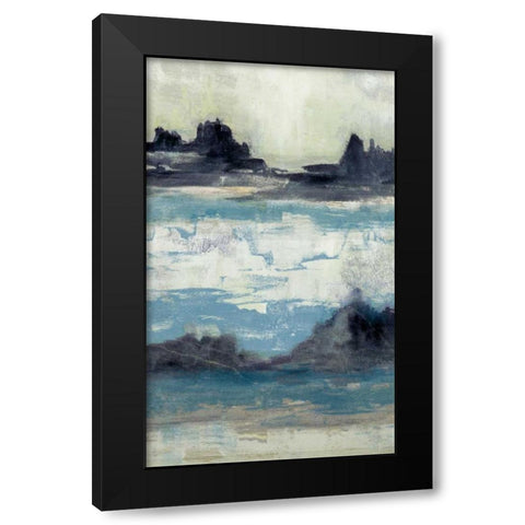 Peaceful Mountain II Black Modern Wood Framed Art Print with Double Matting by Goldberger, Jennifer