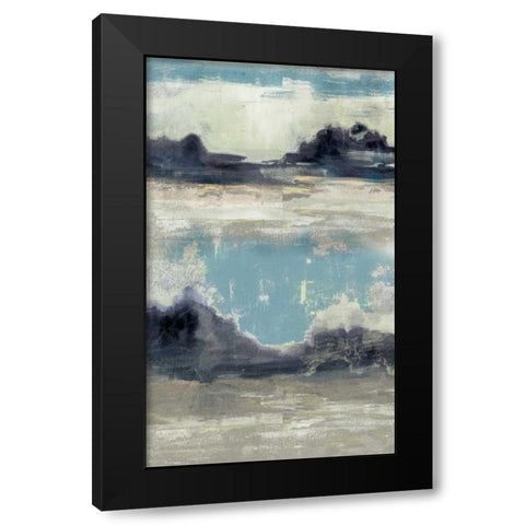 Peaceful Mountain III Black Modern Wood Framed Art Print with Double Matting by Goldberger, Jennifer