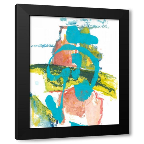 Happy Thoughts I Black Modern Wood Framed Art Print by Combs, Joyce