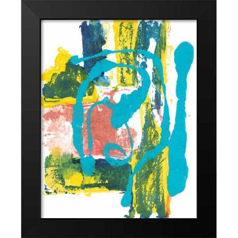 Happy Thoughts II Black Modern Wood Framed Art Print by Combs, Joyce