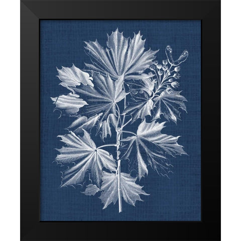 Foliage Chintz V Black Modern Wood Framed Art Print by Vision Studio