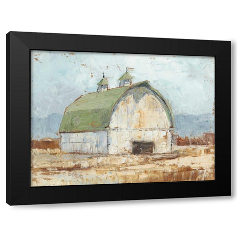 Whitewashed Barn III Black Modern Wood Framed Art Print by Harper, Ethan