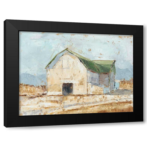 Whitewashed Barn IV Black Modern Wood Framed Art Print by Harper, Ethan