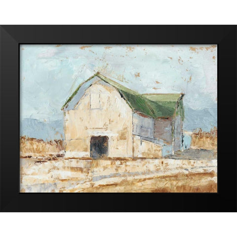 Whitewashed Barn IV Black Modern Wood Framed Art Print by Harper, Ethan
