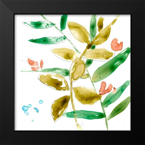 Tropical Display V Black Modern Wood Framed Art Print by Goldberger, Jennifer