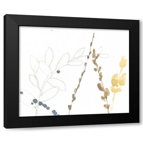 Branch Contours II Black Modern Wood Framed Art Print by Goldberger, Jennifer