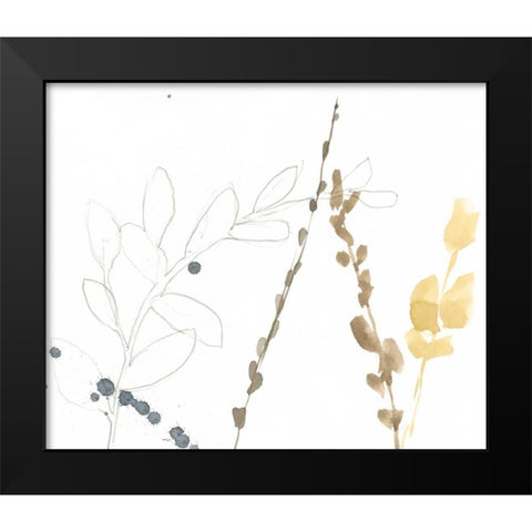 Branch Contours II Black Modern Wood Framed Art Print by Goldberger, Jennifer