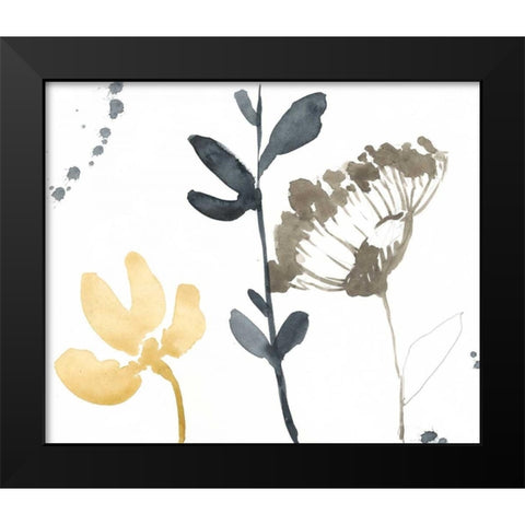 Branch Contours IV Black Modern Wood Framed Art Print by Goldberger, Jennifer