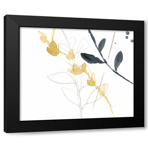 Branch Contours VII Black Modern Wood Framed Art Print by Goldberger, Jennifer