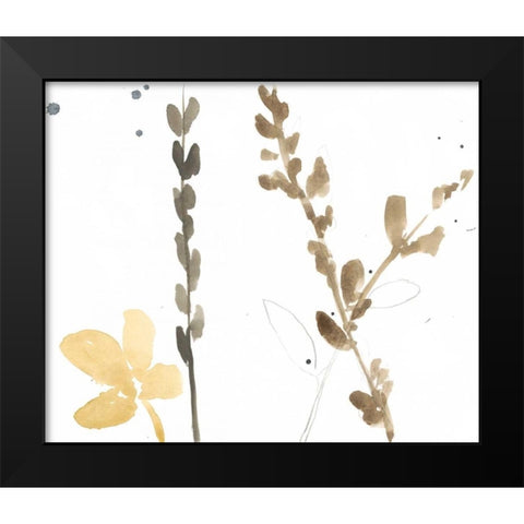 Branch Contours VIII Black Modern Wood Framed Art Print by Goldberger, Jennifer