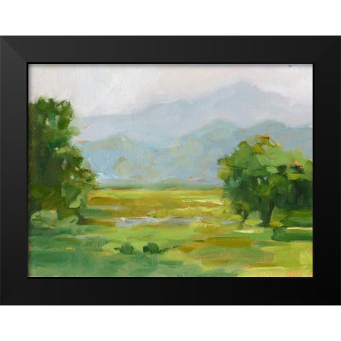 Mountain Backdrop III Black Modern Wood Framed Art Print by Harper, Ethan