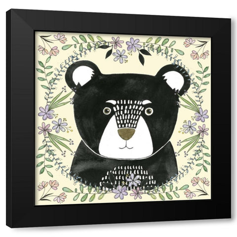 Wild Child IV Black Modern Wood Framed Art Print by Popp, Grace