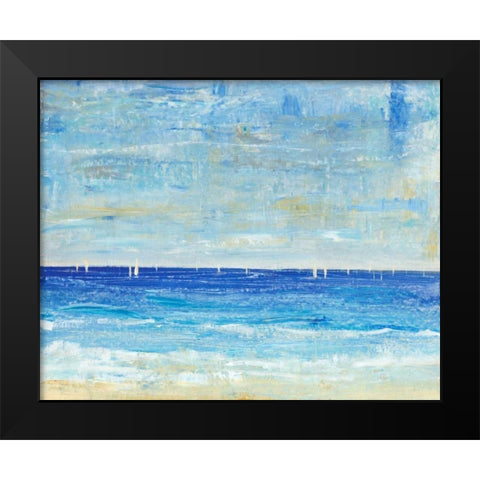 A Perfect Day to Sail II Black Modern Wood Framed Art Print by OToole, Tim