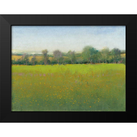 Verdant Countryside I Black Modern Wood Framed Art Print by OToole, Tim