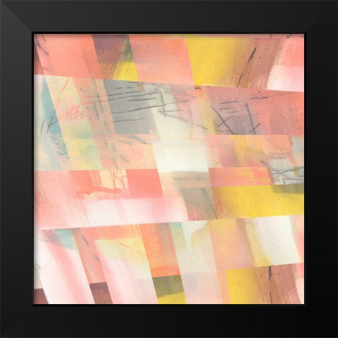 Abstract Weave II Black Modern Wood Framed Art Print by Goldberger, Jennifer