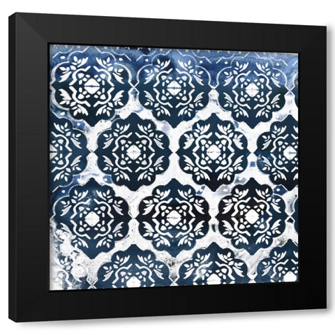 Indigo Impression II Black Modern Wood Framed Art Print by Vess, June Erica