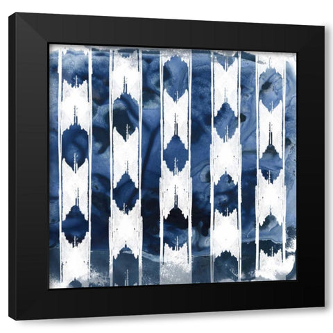 Indigo Impression V Black Modern Wood Framed Art Print by Vess, June Erica